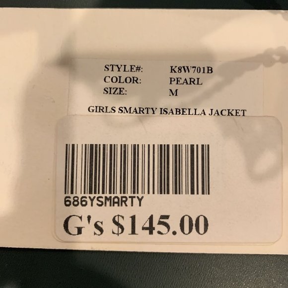 NWT 686 Youth Girls Snow Ski Jacket Smarty Isabella Pearls Size Medium - Picture 2 of 8